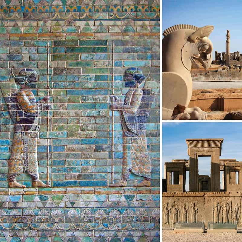 Achaemenid Empire with glazed tiles